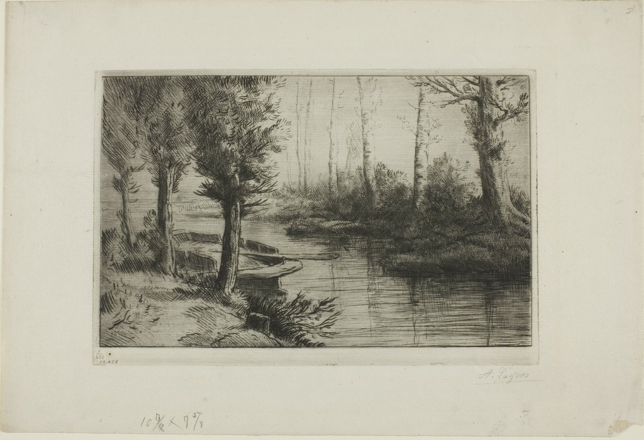 Kanál: Ráno od Alphonse Legros