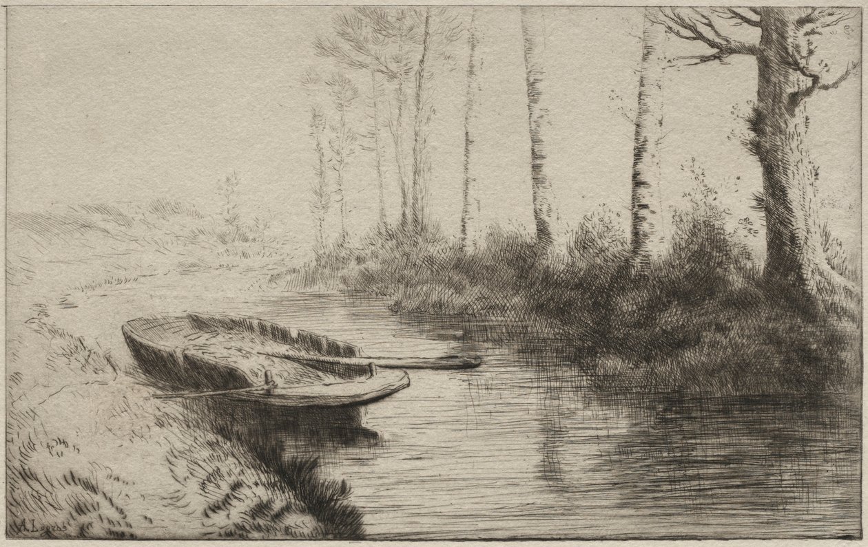 Kanál, ráno. od Alphonse Legros