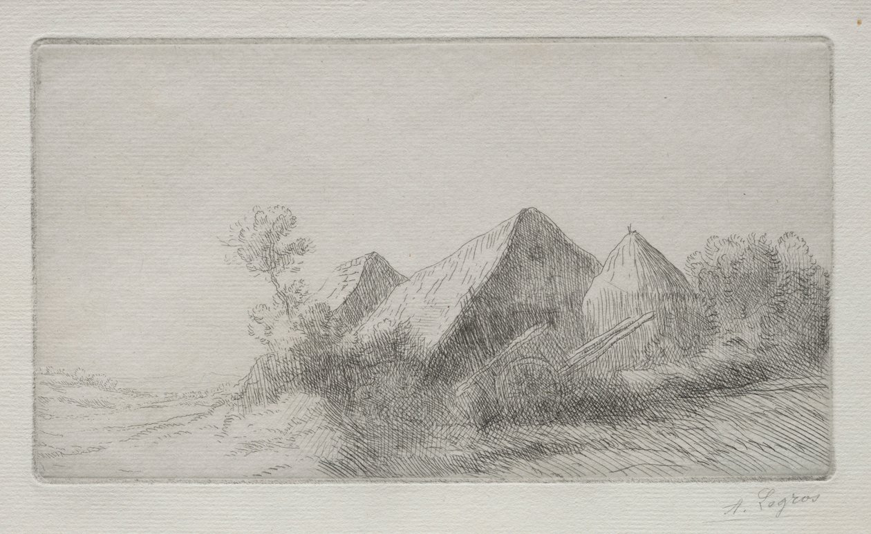Přístřešek na vozíky. od Alphonse Legros