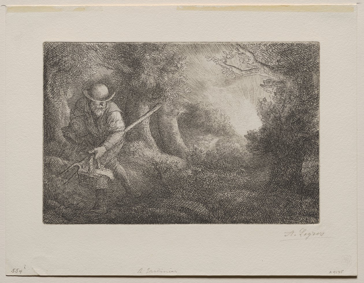 Zahradník od Alphonse Legros