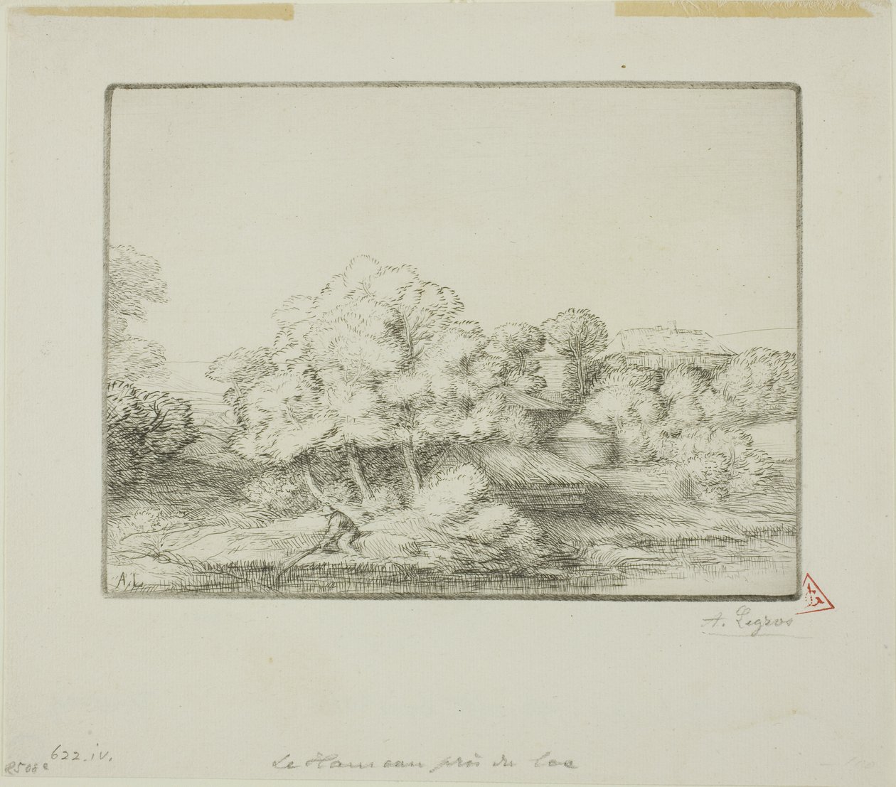 Hamlet u jezera od Alphonse Legros