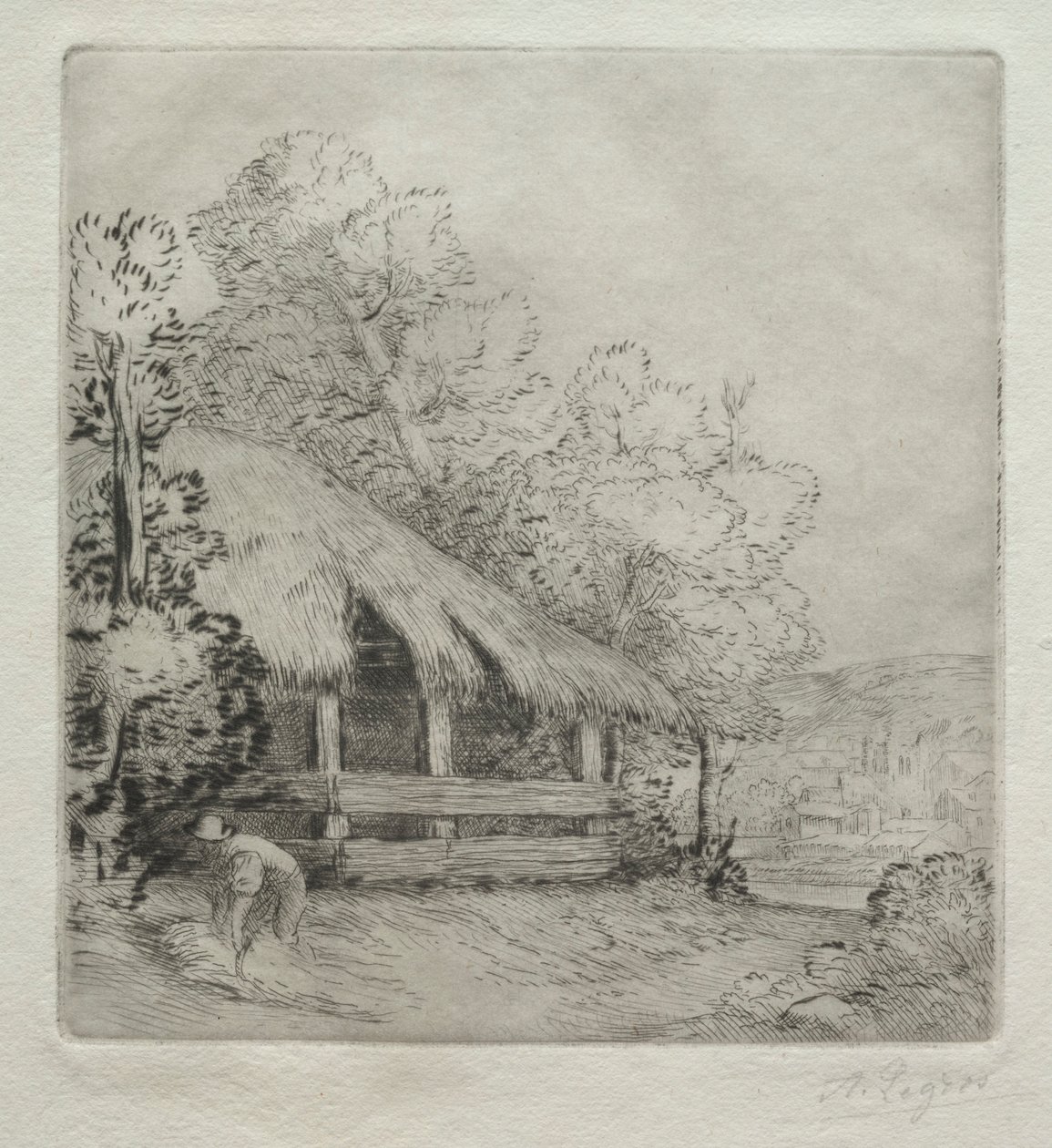 Malá bouda Le Petit Hangar. od Alphonse Legros
