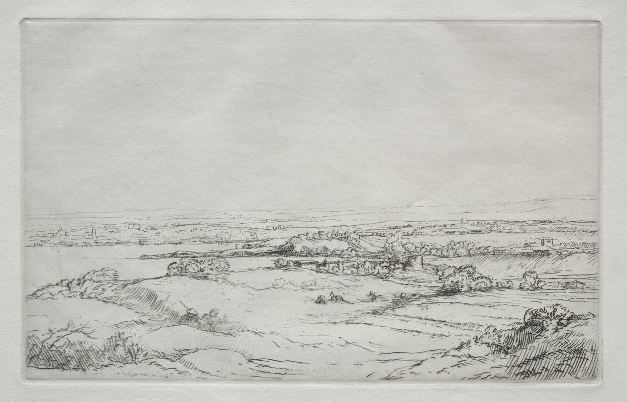 Louka u jezera La Plaine Près Du Lac. od Alphonse Legros