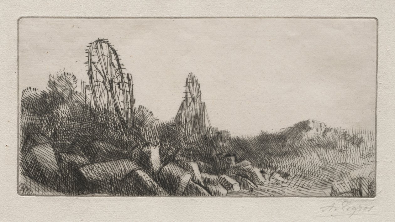 Staré kamenné lomy v Montrouge od Alphonse Legros
