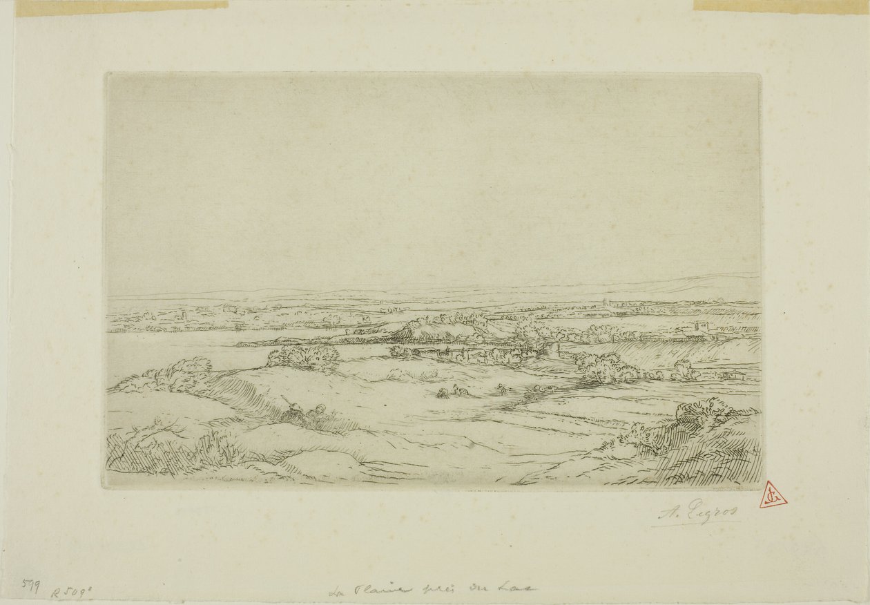 Rovina u jezera od Alphonse Legros