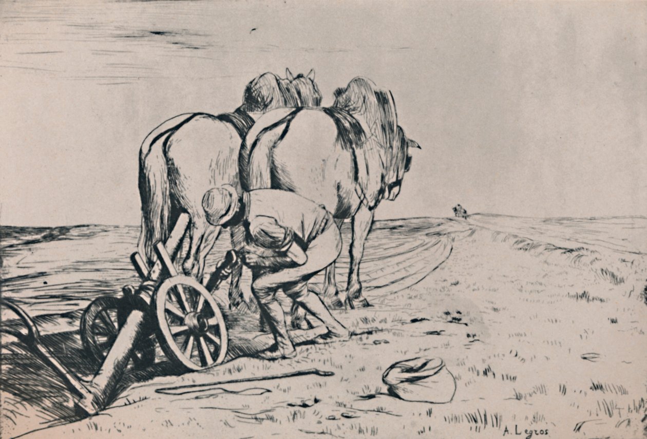 Pluh, polovina konce 19. století, 1946 od Alphonse Legros