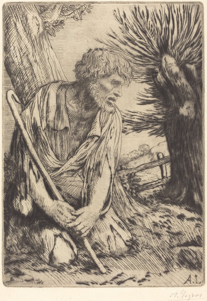 Marnotratný syn, 3. deska od Alphonse Legros