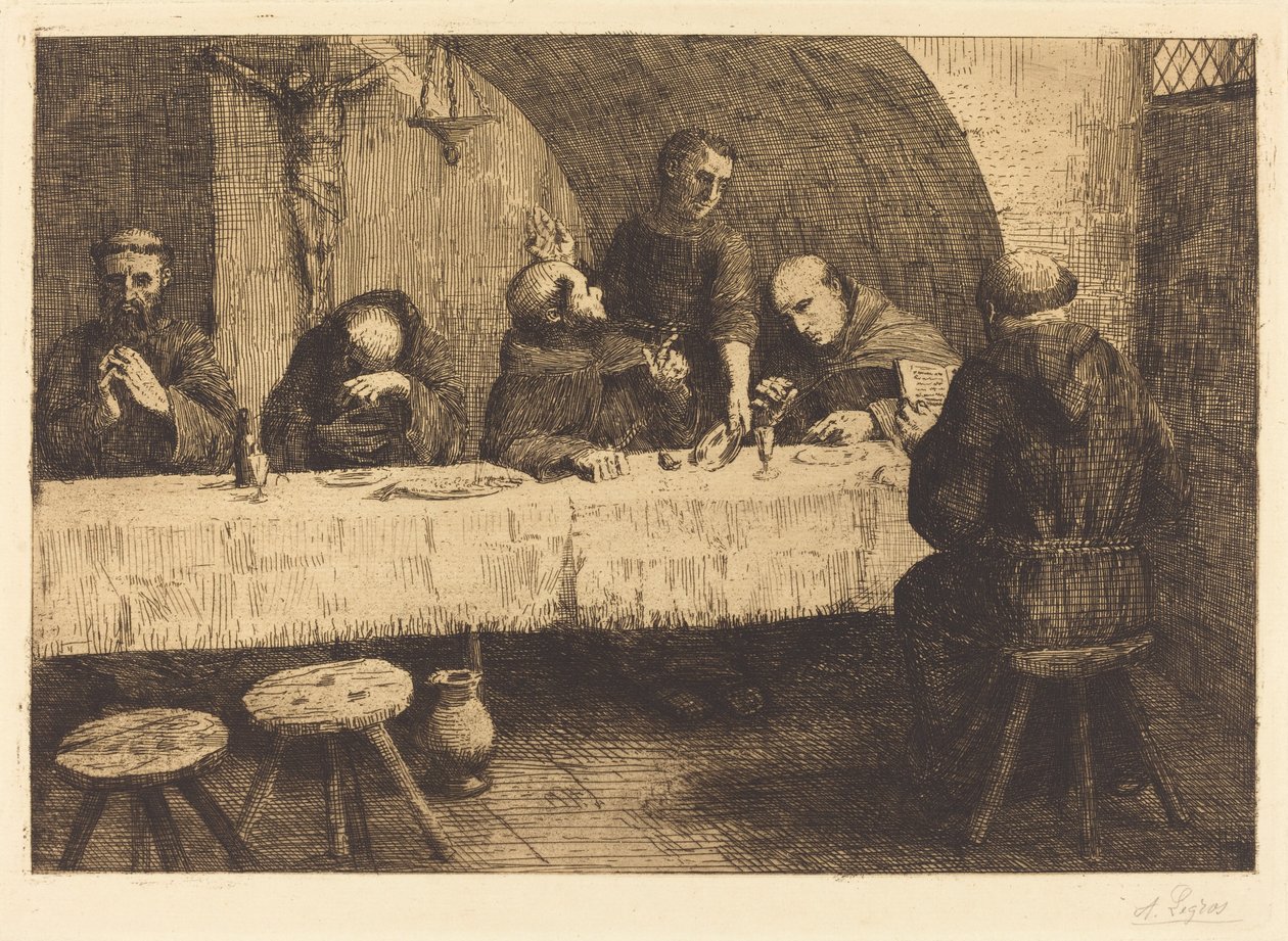 Refektář (Le refectoire) od Alphonse Legros
