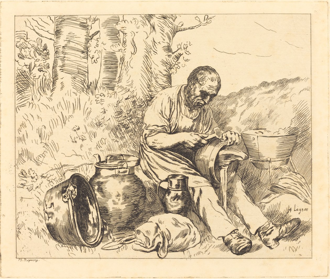 Tinker Le retameur. od Alphonse Legros