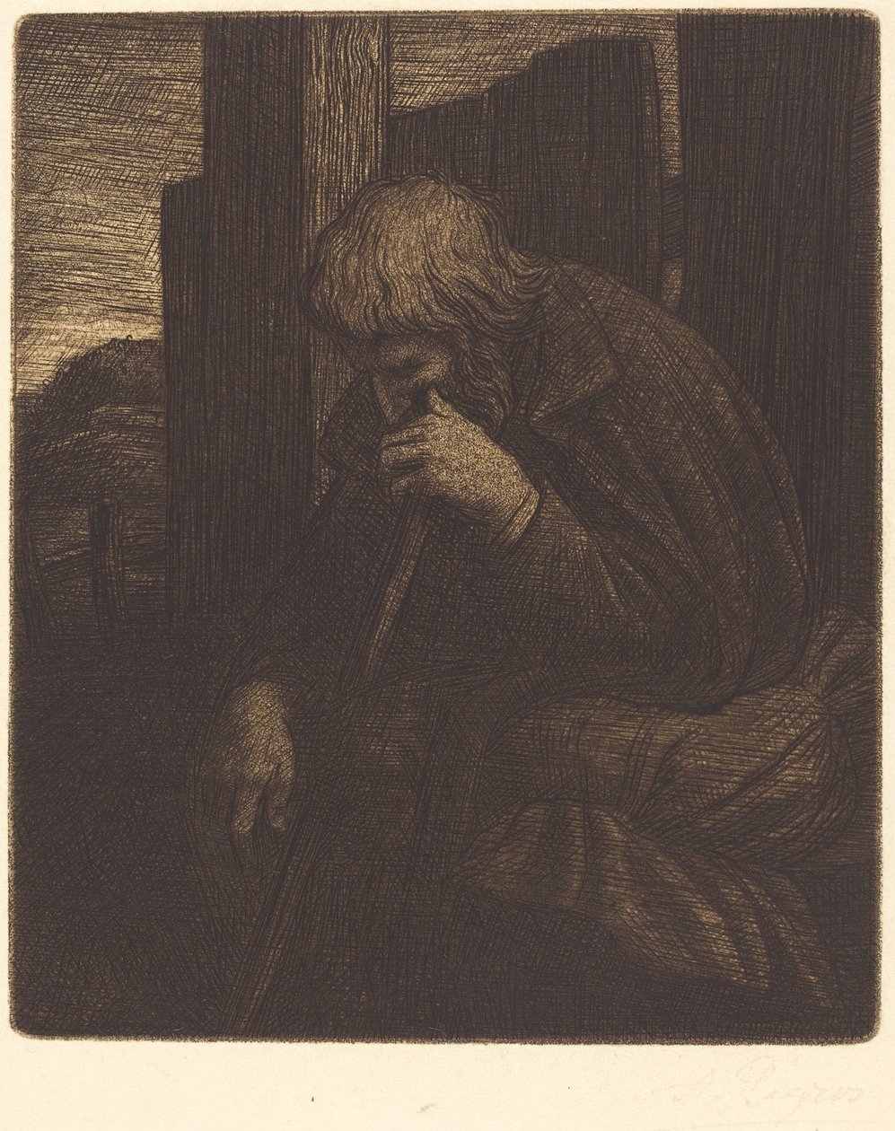 Myslitel (Le penseur) od Alphonse Legros