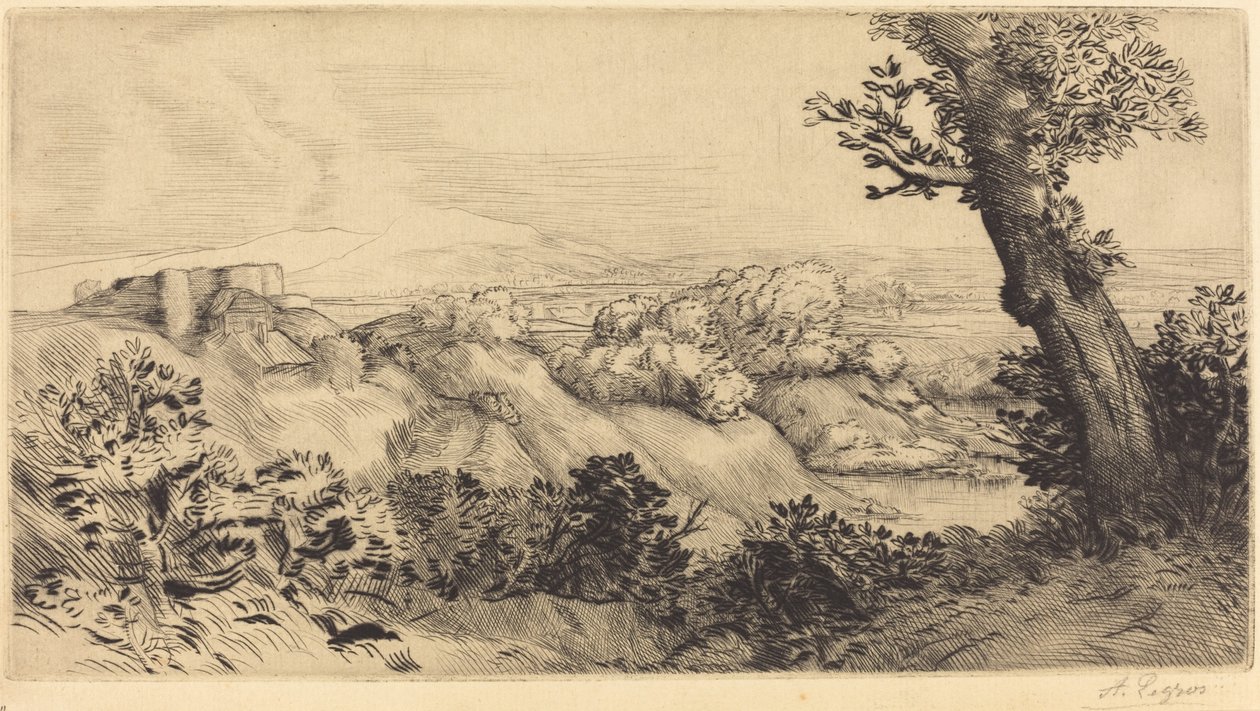 Vrchol kopce od Alphonse Legros