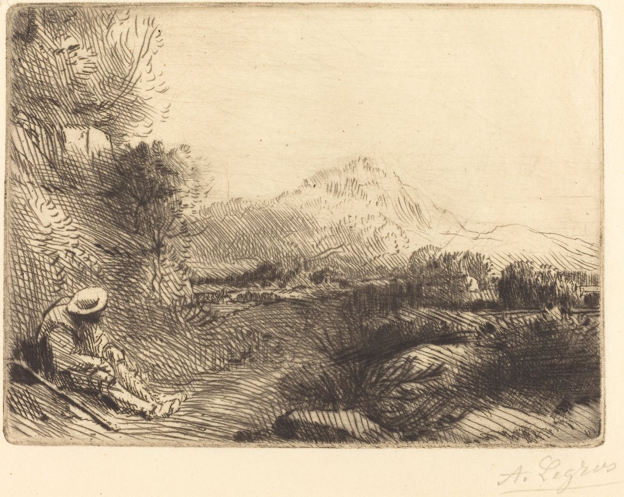 Cestovatel odpočívá Cestovatelův odpočinek. od Alphonse Legros