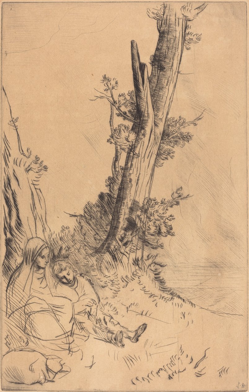 Cestovatelé odpočívající Cestovatelé odpočívající. od Alphonse Legros
