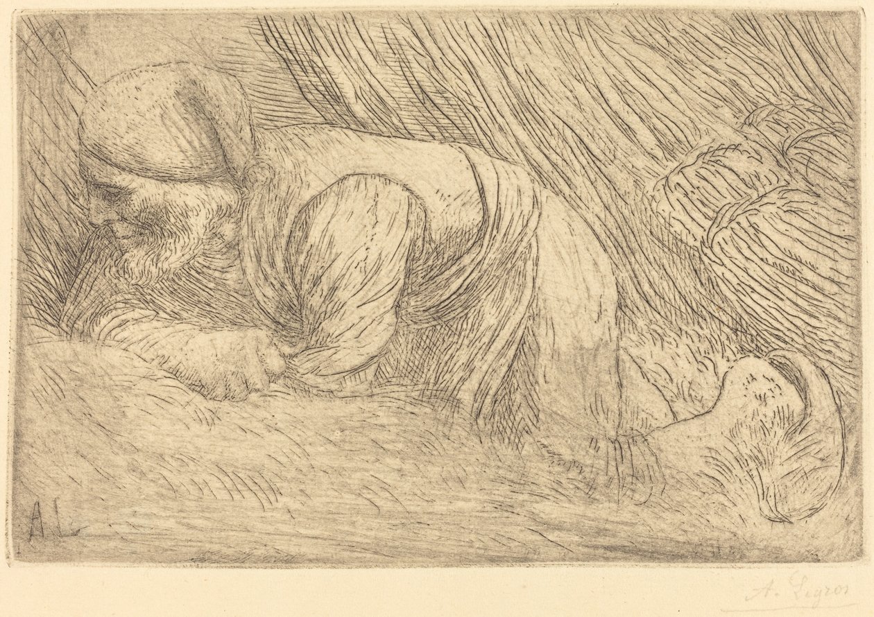 Sběrač větviček Le fagotier. od Alphonse Legros