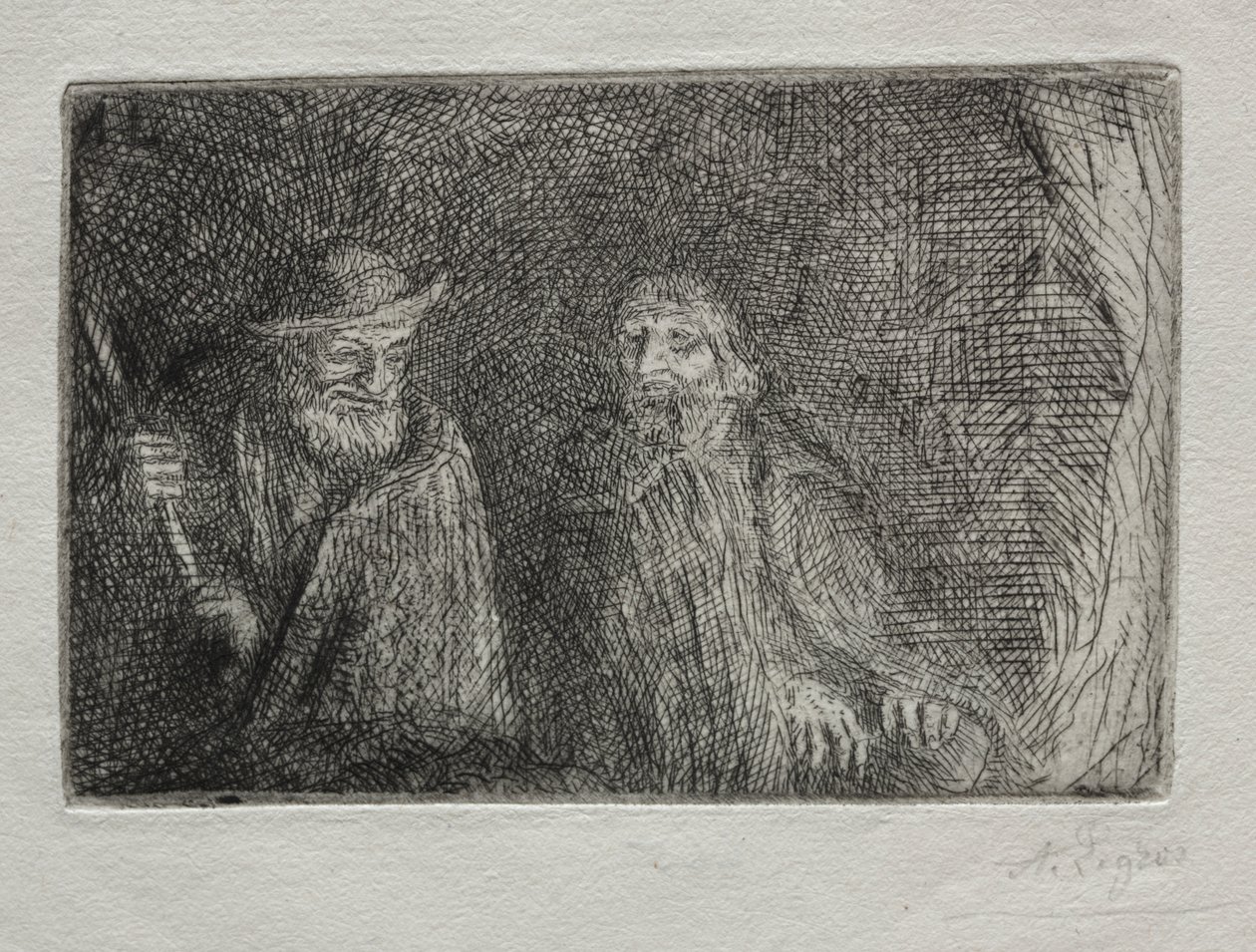 Dva pastýři od Alphonse Legros