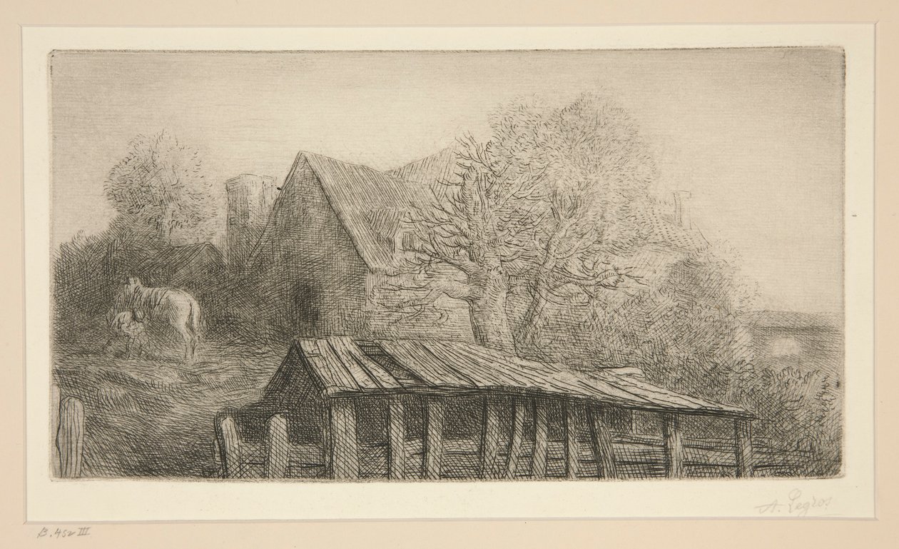 Starý hostinec od Alphonse Legros