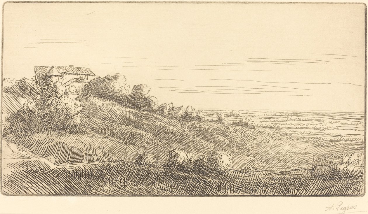 Údolí Veronne (La vallee de Veronne) od Alphonse Legros