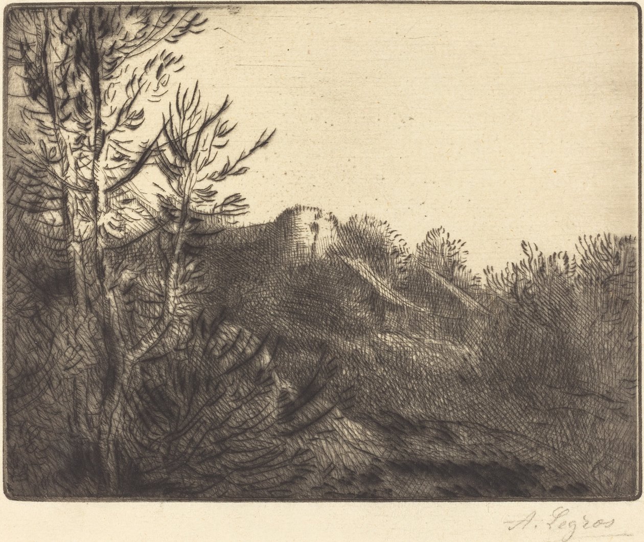 Pohled na farmu od Alphonse Legros