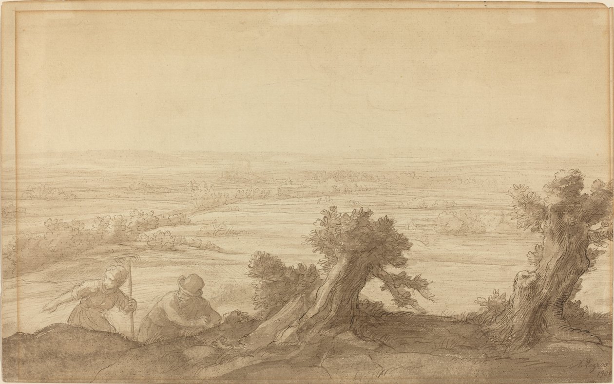 Pohled na rovinatou zemi od Alphonse Legros