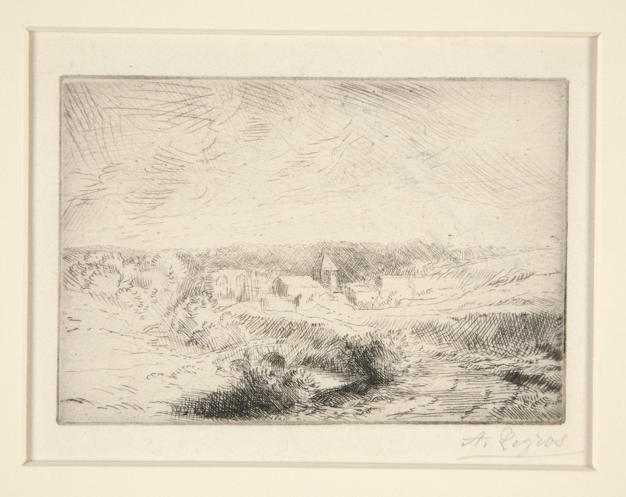 Village de Wimille, pres Boulogne (vesnice Wimille poblíž Boulogne) od Alphonse Legros