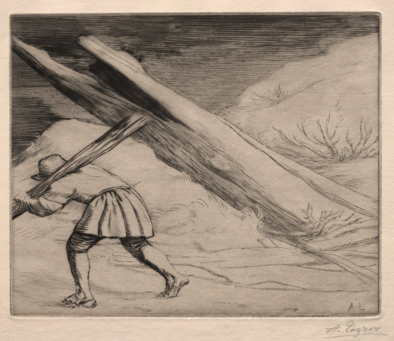 Zima (1. deska) od Alphonse Legros