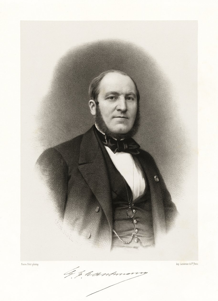Georges Eugène Haussmann, 1865-66 od Alphonse Leon Noel