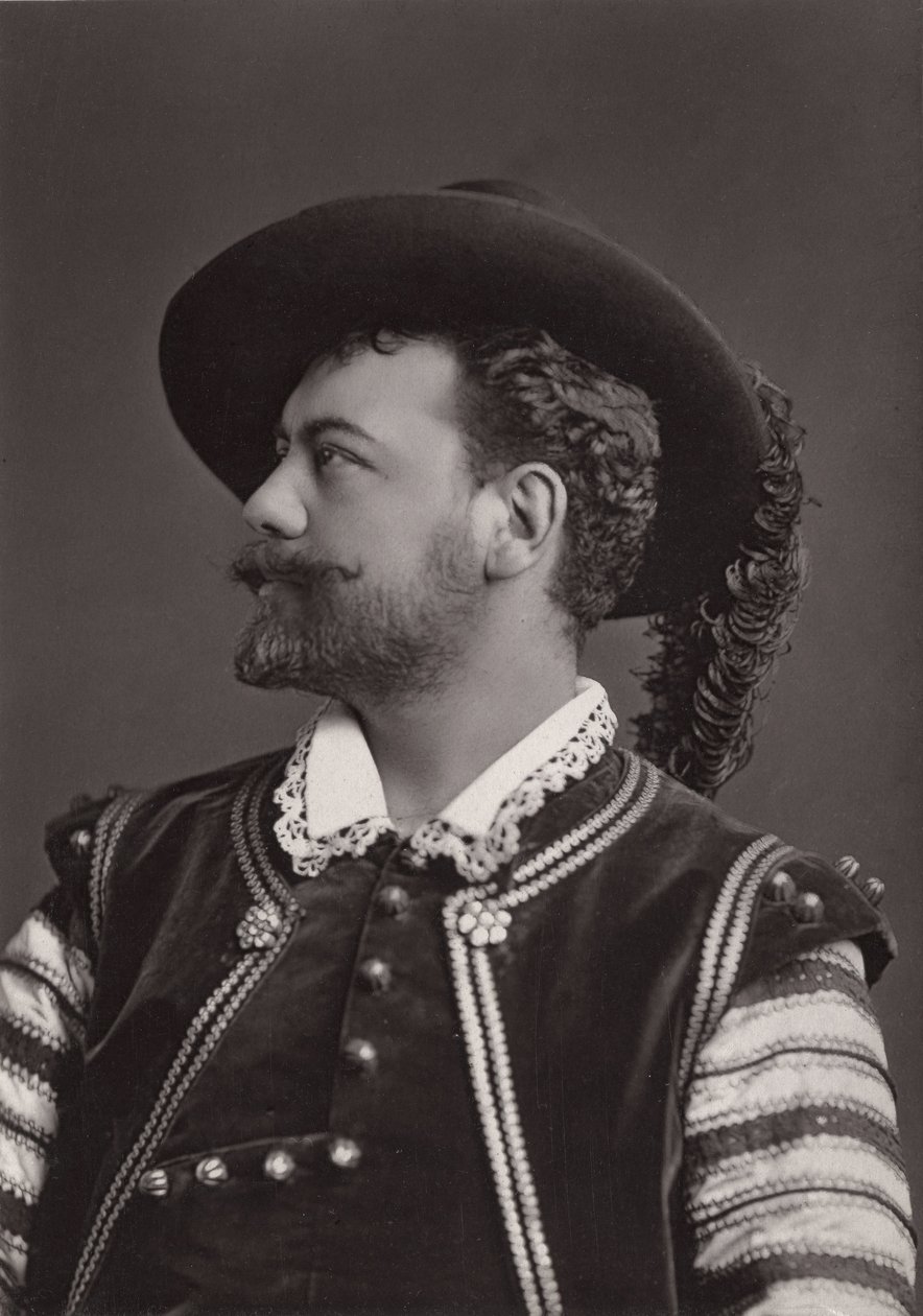 Portrét Victora Maurela (1848-1923) francouzský barytonista jako Don Giovanni z Mozarta - fotografie Alphonse Justina Lieberta (1827-1914) od Alphonse Liebert