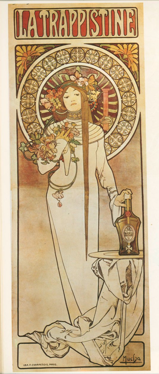 Alfons Mucha: Mucha: La Trappistine ... (litografie) od Alphonse Marie Mucha
