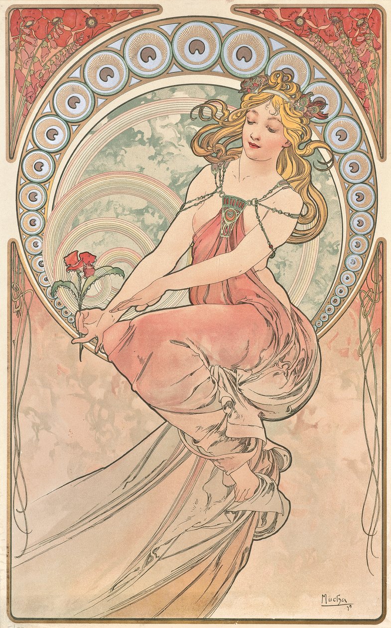 Malba, 1898 od Alphonse Mucha
