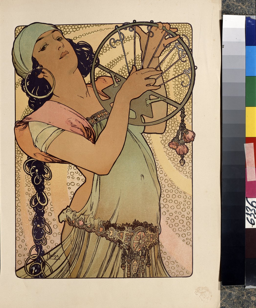 Salome. Oeuvre de Alfons Maria Mucha (Alphonse Marie Mucha od Alphonse Marie Mucha