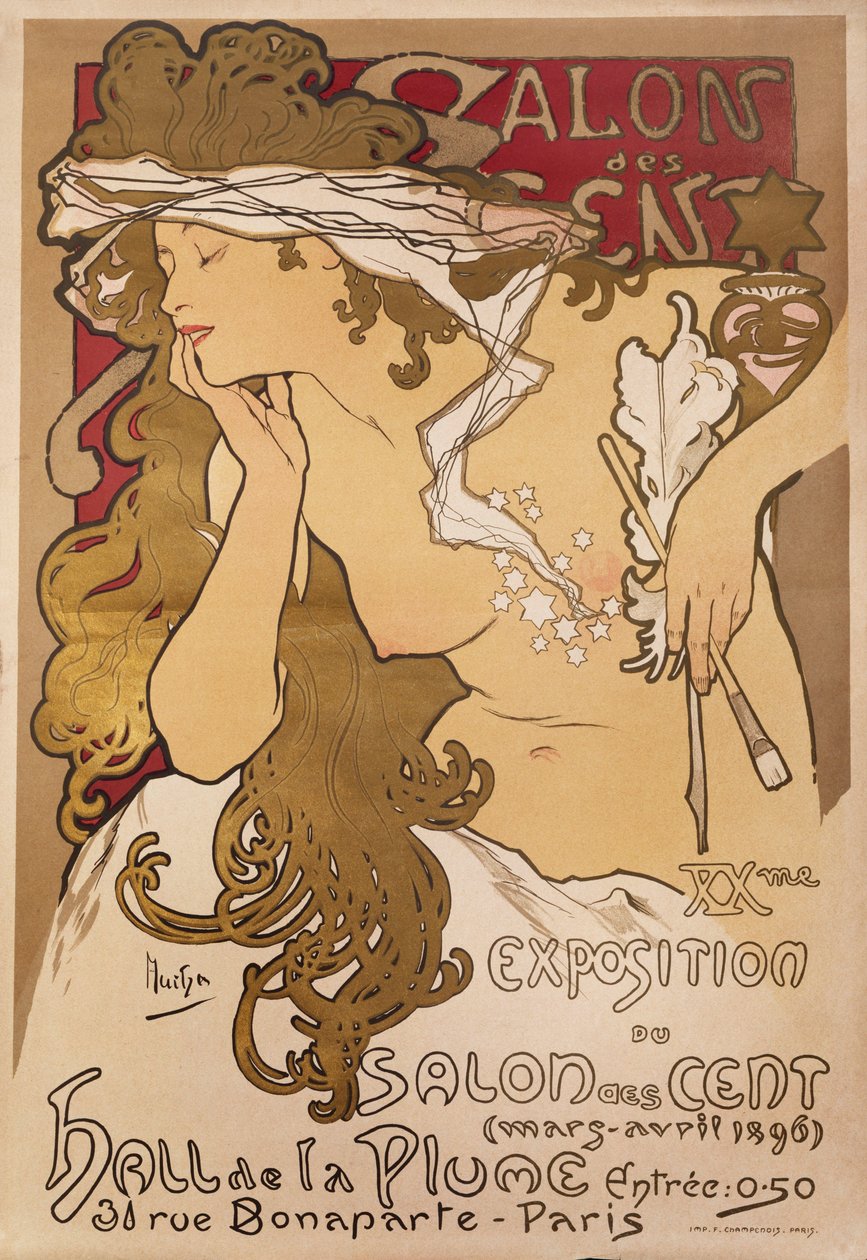 Salon of the Sto, 1896 od Alphonse Mucha