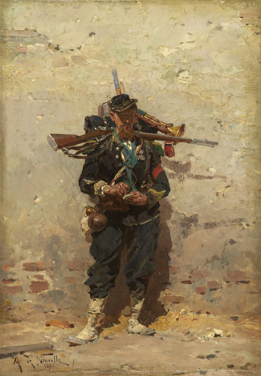 Bugler z lehké pěchoty, 1876 od Alphonse Marie de Neuville