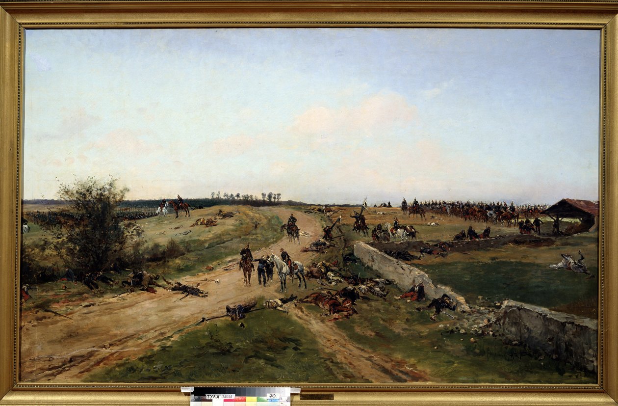 francouzsko-pruská válka. (Scéna z francouzsko-pruské války). Válečná scéna mezi Pruskem a Francouzským císařstvím od 19. července 1870 do 29. ledna 1871. Obraz Alphonse Marie de Neuville (1835-1885). Olej na plátně. Národní muzeum Tula, Rusko od Alphonse Marie de Neuville