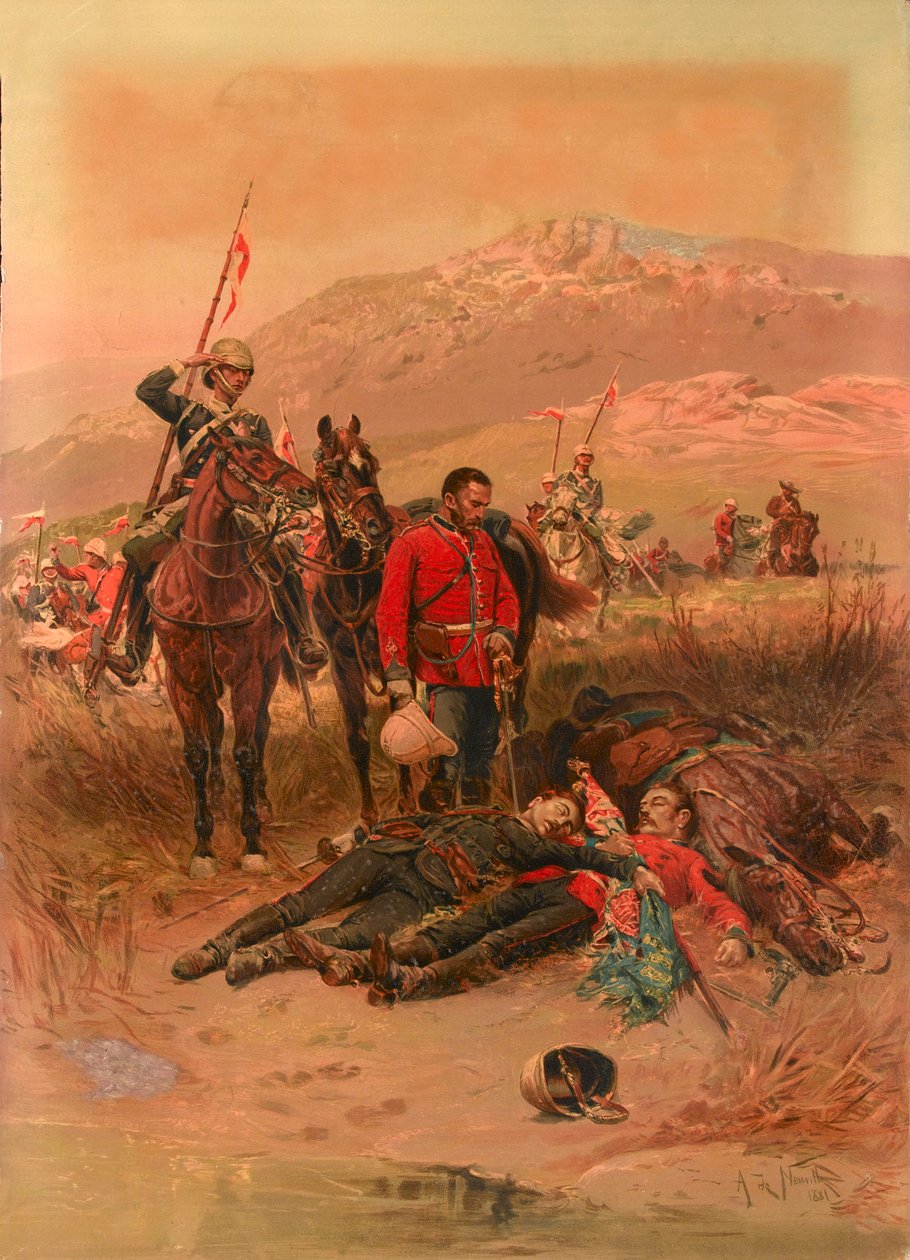 ‚Poslední spánek statečných‘, Isandlwana, válka Zuluů od Alphonse Marie de Neuville