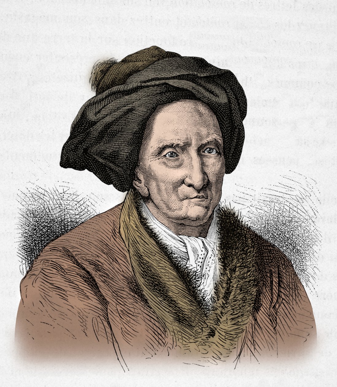 Portrét Bernarda Le Bouyer de Fontenelle (rytina) od Alphonse Marie de Neuville
