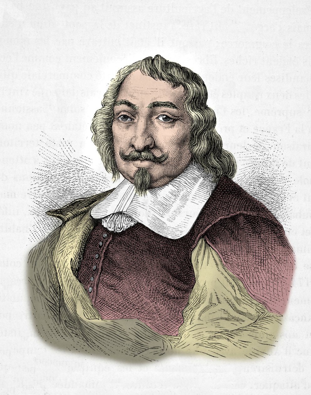 Portrét Samuela de Champlain (rytina) od Alphonse Marie de Neuville