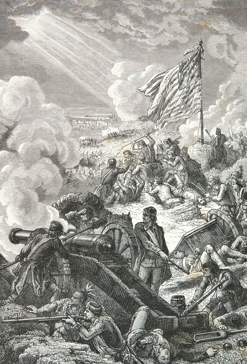 Bitva o Bunker Hill v Bostonu od Alphonse Marie de Neuville