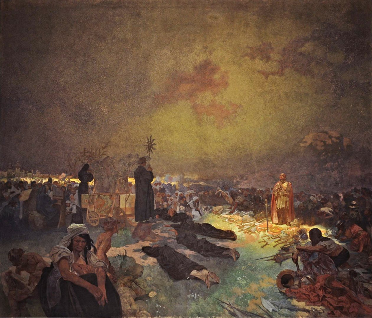 Po bitvě na Vítkově Cyklus Slovanská epopej od Alphonse Mucha