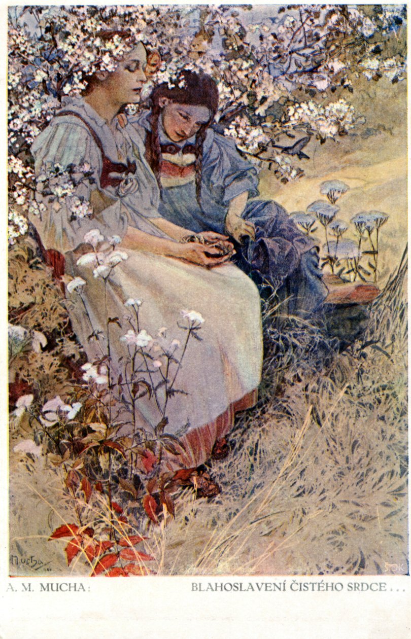 „Blahoslavení čistého srdce, neboť oni uvidí Boha“, 1906 od Alphonse Mucha