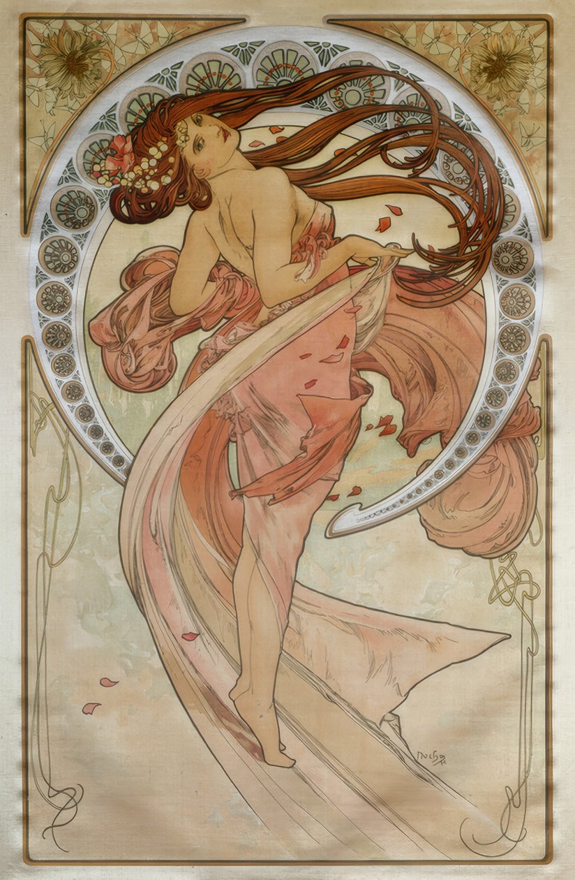 Tanec od Alphonse Mucha