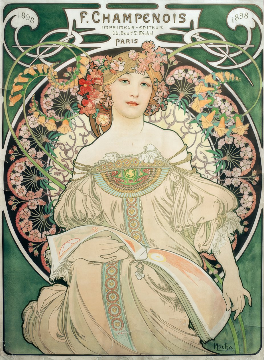 F.Champenois / Tiskárna - Nakladatelství od Alphonse Mucha