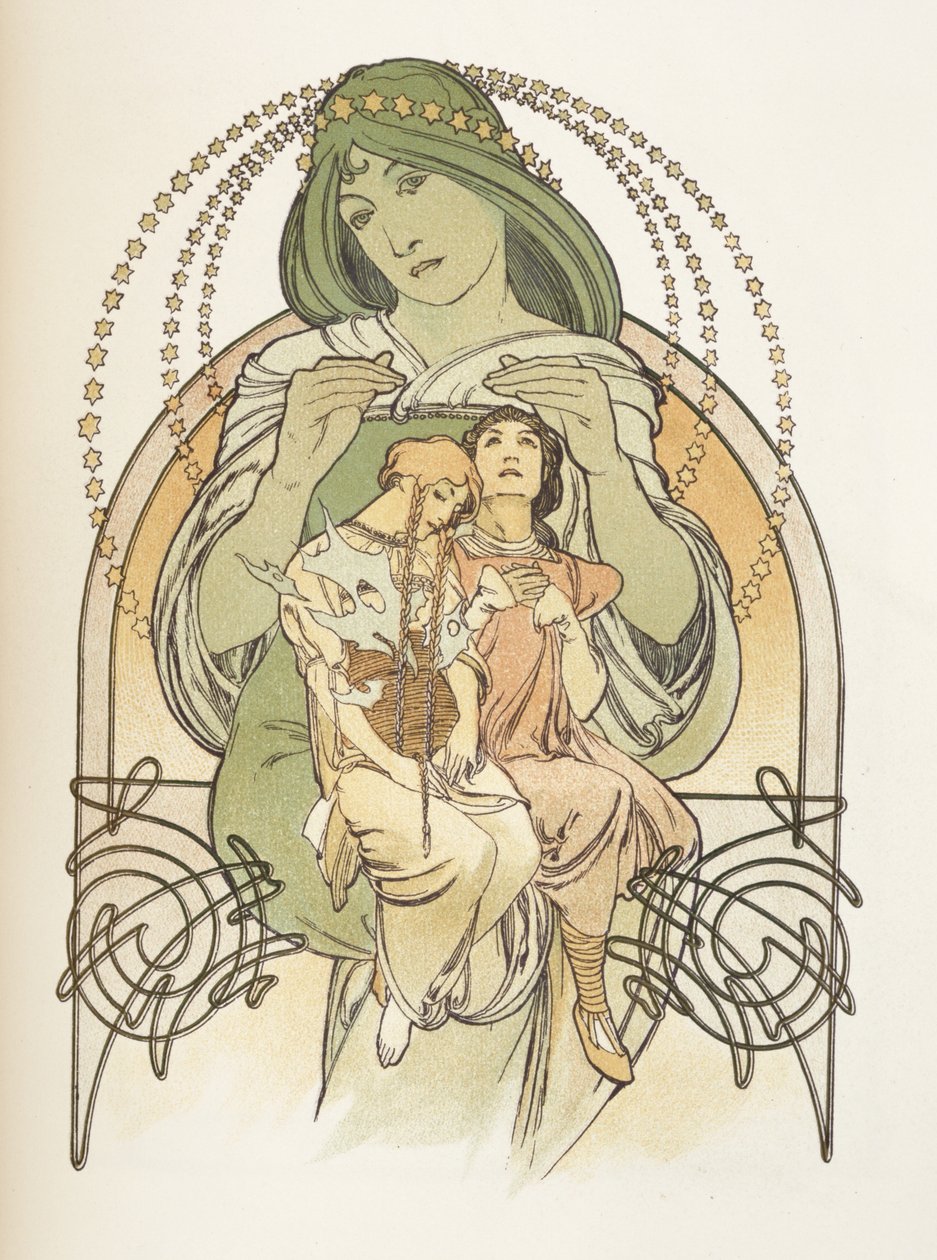 Ilustrace z Ilsee, princezna de Tripoli, 1897 od Alphonse Mucha