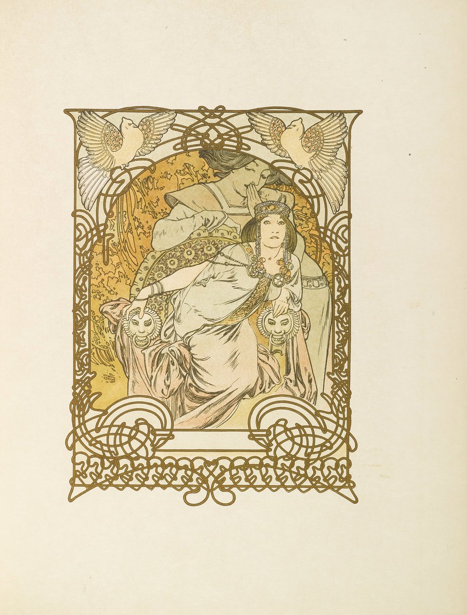 Ilsea, princezna z Tripolisu od Roberta de Flers, 1897 od Alphonse Mucha