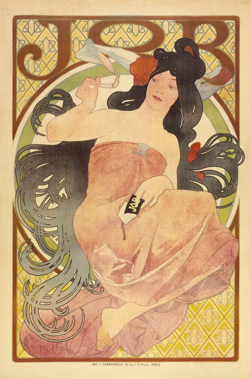 Job, kolem 1897-98 od Alphonse Mucha