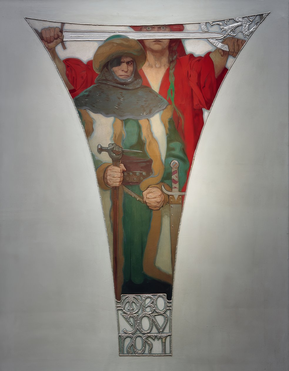 Boj s chtíčem - Jan Ziska od Alphonse Mucha