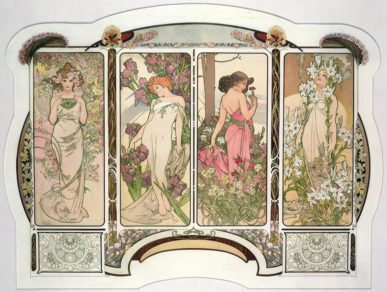 Květiny od Alphonse Mucha