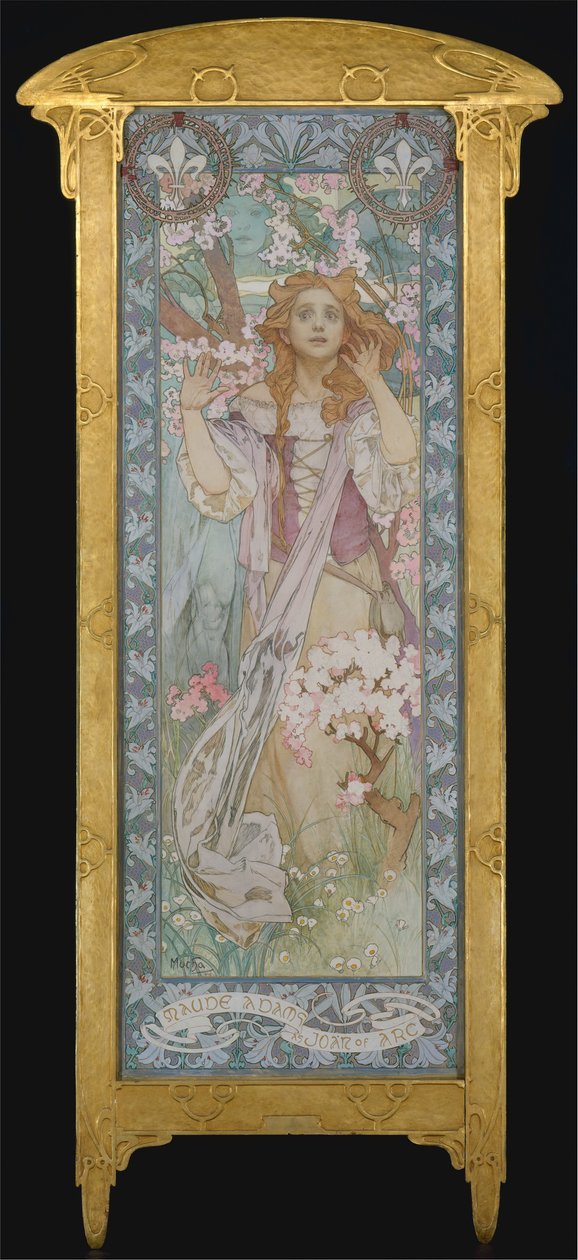 Maude Adams jako Johanka z Arku, 1909 od Alphonse Mucha