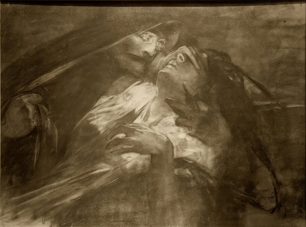 Mourtia, zemři Pest od Alphonse Mucha