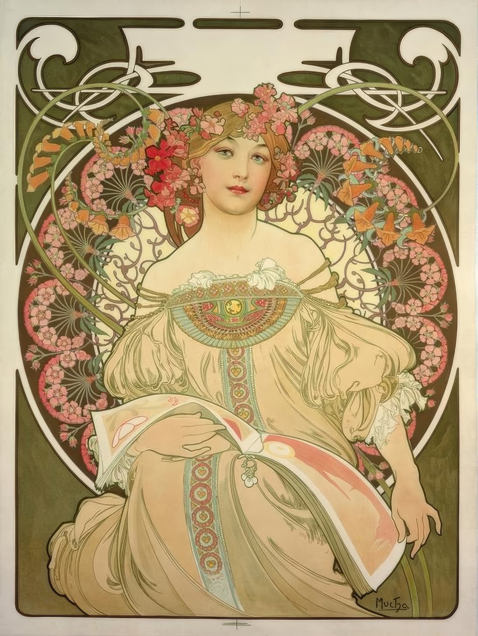 Snění od Alphonse Mucha