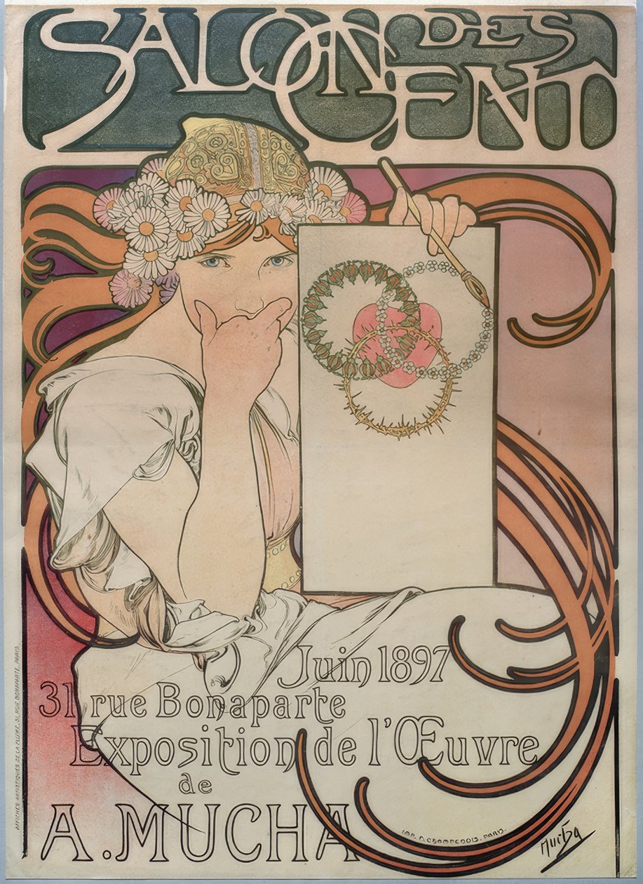 Salon des Cent od Alphonse Mucha
